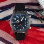 IWC Pilot Chronograph IW388001 (Onbekend (willekeurig serienummer)) - Zwart wijzerplaat 46mm Keramiek (1/8)