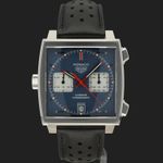 TAG Heuer Monaco Calibre 11 CAW211P.FC6356 (Onbekend (willekeurig serienummer)) - Blauw wijzerplaat 39mm Staal (3/8)