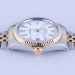 Rolex Datejust 36 16233 (1988) - White dial 36 mm Gold/Steel case (5/8)