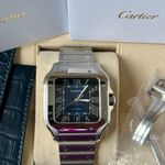 Cartier Santos WSSA0071 (2024) - Blue dial 40 mm Steel case (7/7)