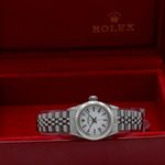 Rolex Oyster Perpetual 67194 (1989) - White dial 26 mm Steel case (3/7)