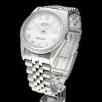 Rolex Datejust 36 16220 (2005) - Zilver wijzerplaat 36mm Staal (2/8)