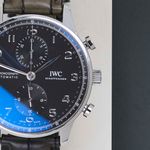 IWC Portuguese Chronograph IW371609 (2020) - Zwart wijzerplaat 41mm Staal (5/8)