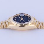 Rolex Lady-Datejust 69178 (1991) - Black dial 26 mm Yellow Gold case (5/8)