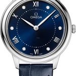 Omega De Ville 434.13.30.60.53.001 (2024) - Blauw wijzerplaat 30mm Staal (1/8)