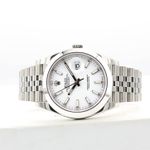 Rolex Datejust 41 126300 (Onbekend (willekeurig serienummer)) - Wit wijzerplaat 41mm Staal (1/8)