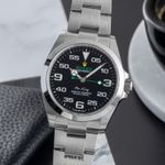 Rolex Air-King 126900 (Unknown (random serial)) - Black dial 40 mm Steel case (1/8)