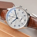 IWC Portuguese Chronograph IW371617 (2020) - Silver dial 41 mm Steel case (2/8)