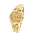 Rolex Lady-Datejust 69278 (1991) - Champagne dial 26 mm Yellow Gold case (2/5)