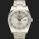 Rolex Datejust 36 116200 (2008) - Zilver wijzerplaat 36mm Staal (3/8)