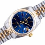 Rolex Datejust 31 68273 (1991) - Blue dial 31 mm Gold/Steel case (1/8)