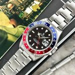 Rolex GMT-Master 16700 (1996) - Zwart wijzerplaat 40mm Staal (3/8)