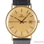 Omega Genève 196.0295 (1984) - Champagne dial 33 mm Yellow Gold case (8/8)