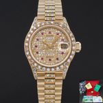 Rolex Lady-Datejust 69178 (1984) - Diamond dial 26 mm Yellow Gold case (1/7)