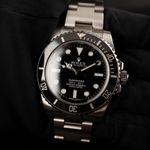 Rolex Submariner No Date 114060 (2013) - Zwart wijzerplaat 40mm Staal (1/8)