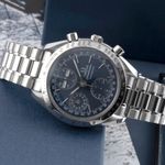 Omega Speedmaster Day Date 3521.80.00 (1999) - Blue dial 39 mm Steel case (2/8)