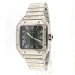 Cartier Santos WSSA0061 (2024) - Green dial 35 mm Steel case (1/6)