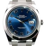 Rolex Datejust 41 126300 (2024) - Blue dial 41 mm Steel case (1/8)