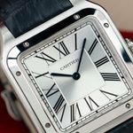 Cartier Santos Dumont WSSA0032 (2023) - Zilver wijzerplaat 47mm Staal (2/6)