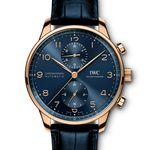 IWC Portuguese Chronograph IW371614 (2024) - Blauw wijzerplaat 41mm Roségoud (1/1)