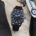 IWC Pilot Chronograph Top Gun IW388007 (Onbekend (willekeurig serienummer)) - Zwart wijzerplaat 46mm Keramiek (1/8)