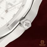 Audemars Piguet Royal Oak Selfwinding 15400ST.OO.1220ST.02 (2016) - Zilver wijzerplaat 41mm Staal (3/8)