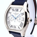 Cartier Tortue 2762 (Onbekend (willekeurig serienummer)) - Zilver wijzerplaat 38mm Witgoud (3/8)