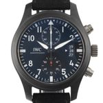 IWC Pilot Chronograph Top Gun IW388007 (Onbekend (willekeurig serienummer)) - Zwart wijzerplaat 46mm Keramiek (8/8)