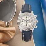 Breitling Chrono Cockpit A13357 (2005) - Zilver wijzerplaat 39mm Staal (2/8)