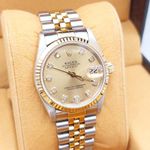 Rolex Datejust 31 68273 (1990) - Champagne dial 31 mm Gold/Steel case (3/8)
