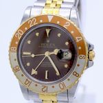 Rolex GMT-Master 16753 (1984) - Brown dial 40 mm Gold/Steel case (1/8)