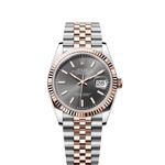 Rolex Datejust 36 126231 (Unknown (random serial)) - Grey dial 36 mm Gold/Steel case (1/4)