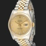 Rolex Datejust 36 16233 (1991) - 36mm Goud/Staal (1/8)