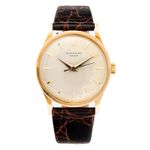 Patek Philippe Calatrava 570 (Unknown (random serial)) - Champagne dial 35 mm Yellow Gold case (4/12)