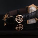 Patek Philippe Calatrava 6000R-001 (2014) - Brown dial 37 mm Rose Gold case (8/8)