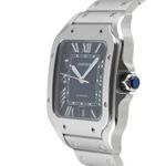 Cartier Santos WSSA0013 (Onbekend (willekeurig serienummer)) - Blauw wijzerplaat 40mm Staal (6/8)