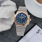 Breitling Chronomat UB0134 (Unknown (random serial)) - Grey dial 42 mm Gold/Steel case (1/8)