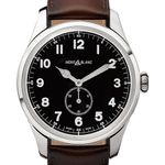 Montblanc 1858 115073 (2023) - Zwart wijzerplaat 44mm Staal (2/3)