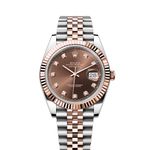 Rolex Datejust 41 126331 (Onbekend (willekeurig serienummer)) - Bruin wijzerplaat 41mm Staal (1/8)