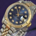 Rolex Lady-Datejust 69173 (1995) - Blauw wijzerplaat 26mm Goud/Staal (3/4)