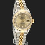 Rolex Lady-Datejust 69173 (1997) - Champagne dial 26 mm Gold/Steel case (4/8)