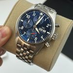 IWC Pilot Chronograph IW388102 (2024) - Blauw wijzerplaat 41mm Staal (7/8)