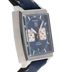 TAG Heuer Monaco CW2113 (2008) - Blue dial 38 mm Steel case (7/8)
