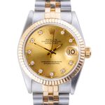 Rolex Datejust 31 68273 (1991) - Champagne dial 31 mm Gold/Steel case (3/8)