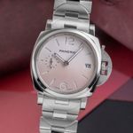 Panerai Luminor Due PAM01319 (Unknown (random serial)) - Pink dial 38 mm Steel case (3/8)