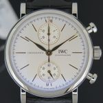 IWC Portofino Chronograph IW391406 (2022) - Silver dial 39 mm Steel case (2/3)