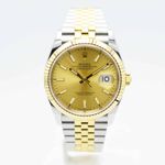 Rolex Datejust 36 126233 (2021) - Champagne dial 36 mm Gold/Steel case (1/7)