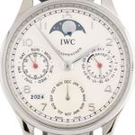 IWC Portuguese Perpetual Calendar IW502308 (2016) - Zilver wijzerplaat 44mm Staal (2/2)
