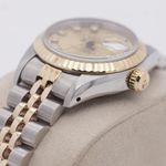 Rolex Lady-Datejust 69173 (1988) - Champagne dial 26 mm Gold/Steel case (7/8)