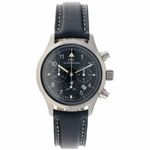 IWC Pilot Chronograph IW3741001 (Onbekend (willekeurig serienummer)) - Zwart wijzerplaat 36mm Staal (1/6)